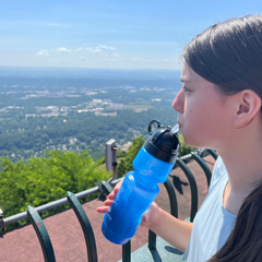 Girl Drinking From Berkey Water Bottle