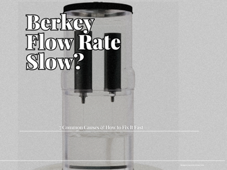 Berkey Flow Rate Slow? 7 Common Causes & How to Fix It Fast