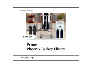 How To Prime Berkey Phoenix Filters