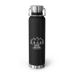 From Nature Stainless Steel Water Bottle (Insulated, 22oz)