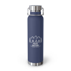 From Nature Stainless Steel Water Bottle (Insulated, 22oz)