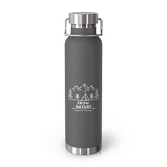 From Nature Stainless Steel Water Bottle (Insulated, 22oz)