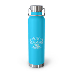From Nature Stainless Steel Water Bottle (Insulated, 22oz)