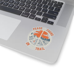 Peace Is Found On The Trail Sticker