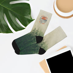 Peace Is Found On The Trail Socks