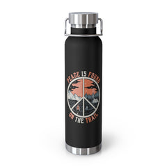 Peace Is Found On The Trail Hiking Water Bottle