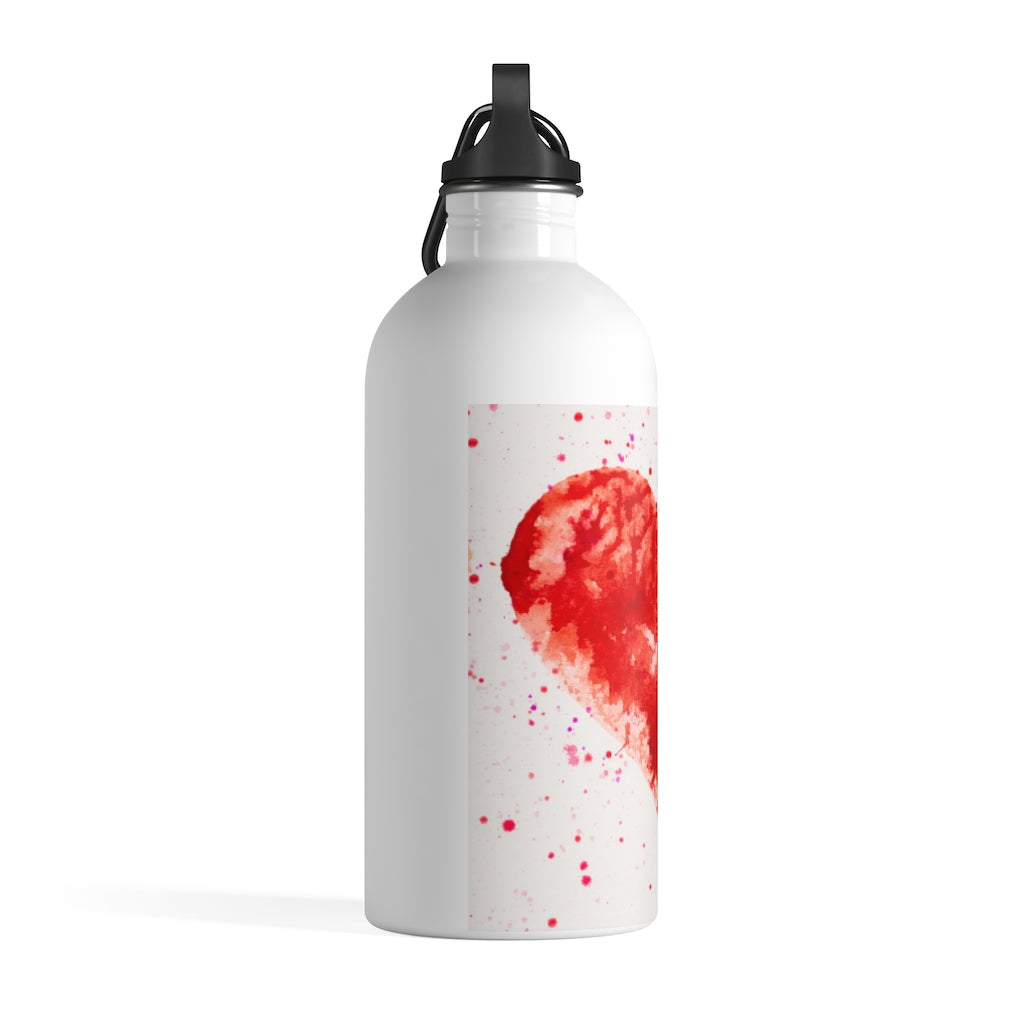 Pretty Red Heart Water Bottle - berkeycleanwater