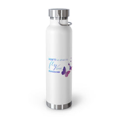 Motivational Butterfly Water Bottle