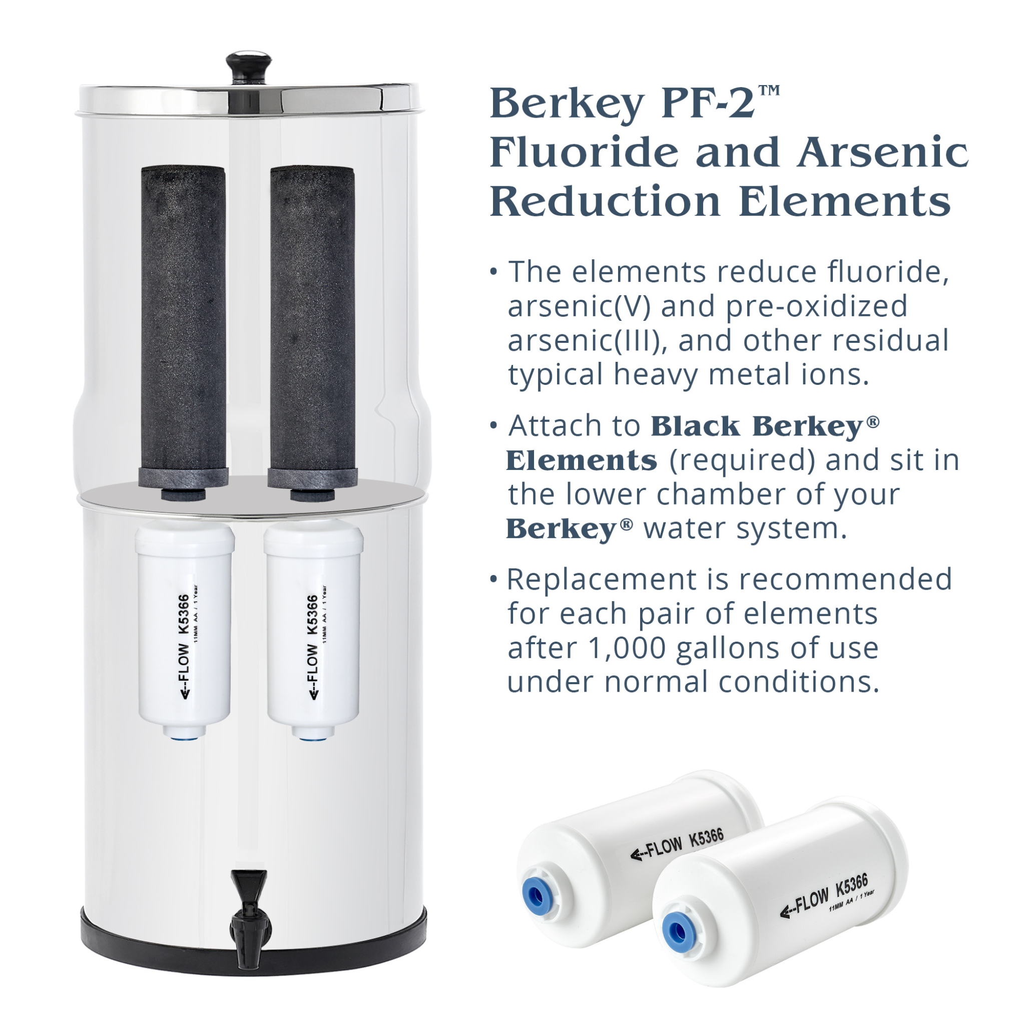 Berkey Fluoride Filters Info Graphic