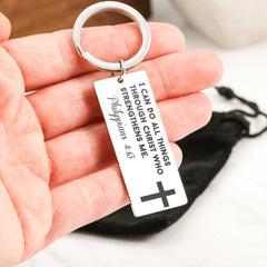 I Can Do All Things Phil. 4:13 Keychain