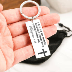 I Can Do All Things Through Christ Who Strengthens Me Keychain