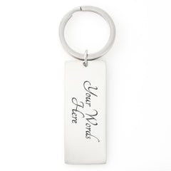 Keep Calm and Drive On Keychain