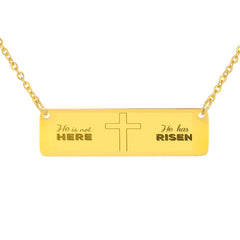 He Is Not Here, He Is Risen Necklace