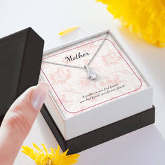 Mother's Day Necklace - Ribbon Shaped Pendant