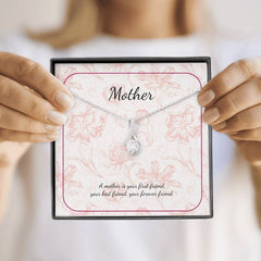 Mother's Day Necklace - Ribbon Shaped Pendant