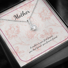 Mother's Day Necklace - Ribbon Shaped Pendant
