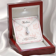 Mother's Day Necklace - Ribbon Shaped Pendant