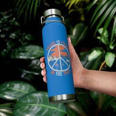 Peace Is Found On The Trail Hiking Water Bottle