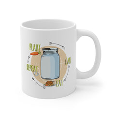 Plant, Can, Eat, Repeat Homesteading Mug