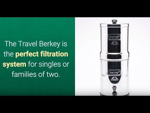 Filtre à eau Berkey de voyage 6L (incluant 2x éléments Black Berkey)