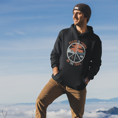 Peace Is Found On The Trail Black Hoodie
